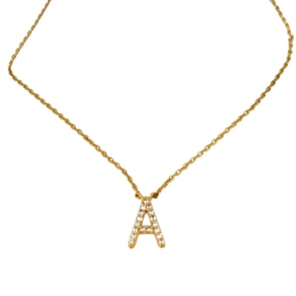 Banana Republic | Gold Necklace | Initial “A” 
Letter Charm Pendant - Picture 1 of 9